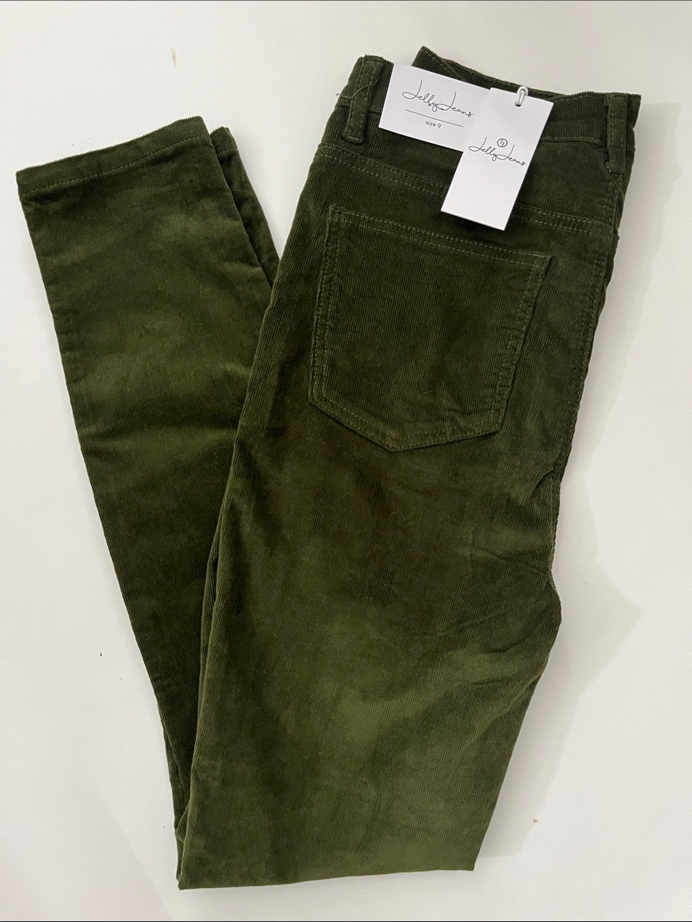 Green Corduroy Skinnies
